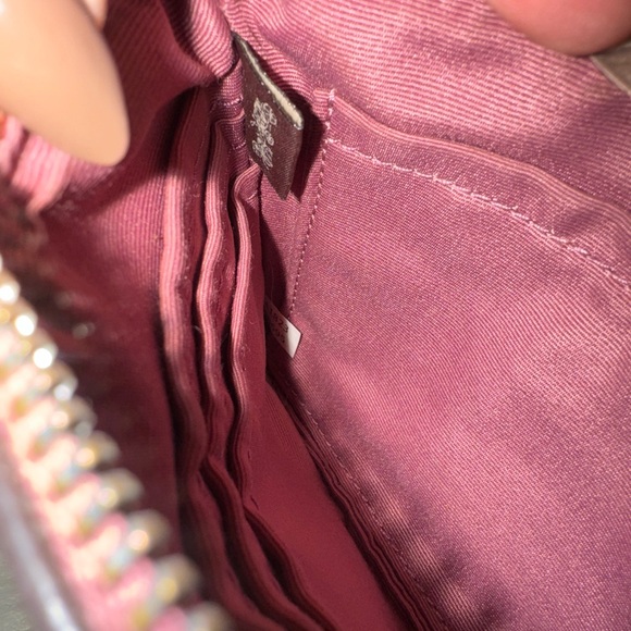 Coach Dark Brown and Pink Wristlet *AUTHENTIC* - Picture 4 of 6